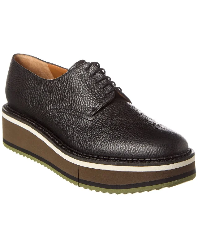 Clergerie Brook Leather Platform Oxford