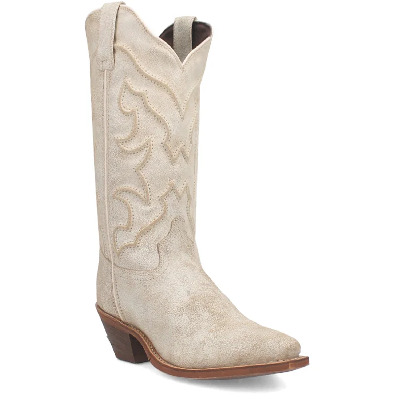 Laredo Womens Reva Bone Leather Cowboy Boots 6.5 M