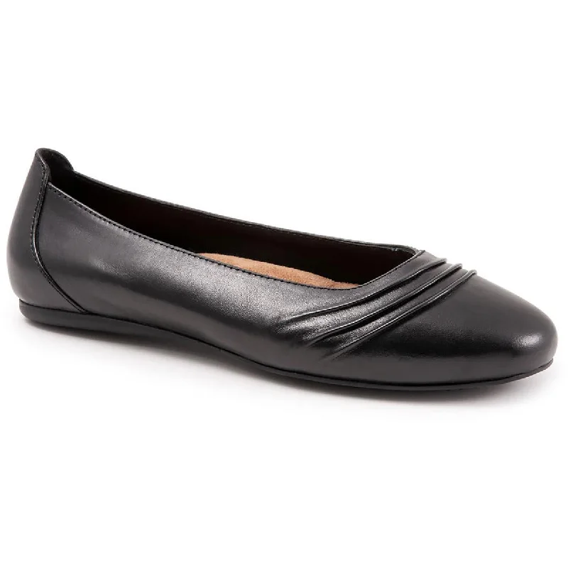 Safi  Womens Slip On Leather Loafers