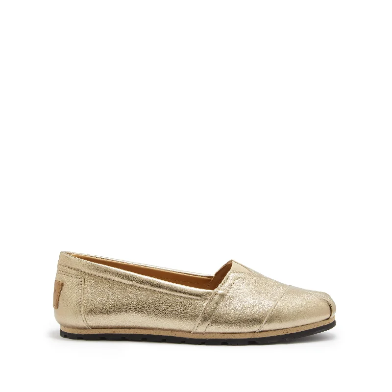 Women's Chukka Espadrilles, gold leather