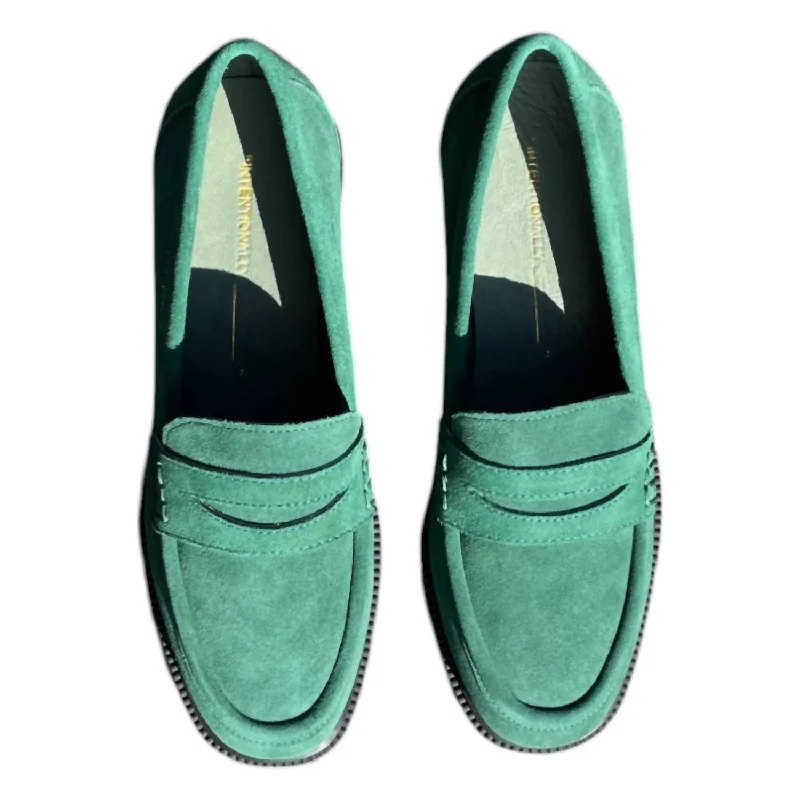 Women's Marblehead Loafer In Forest Green