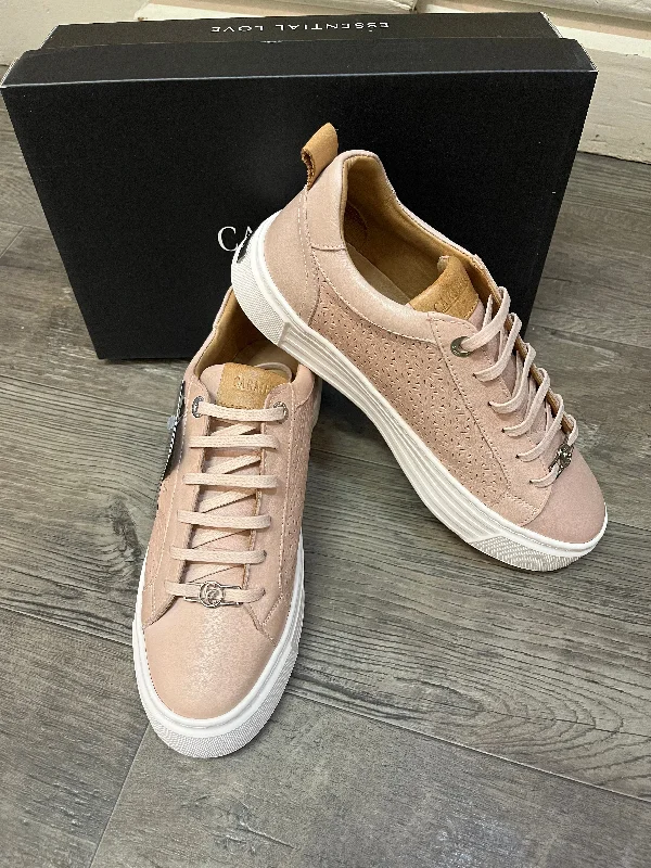 Carmela 160558 Nude Lace Up Sneaker