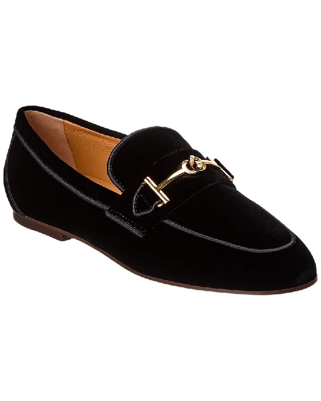 TOD's Double T Velvet Loafer