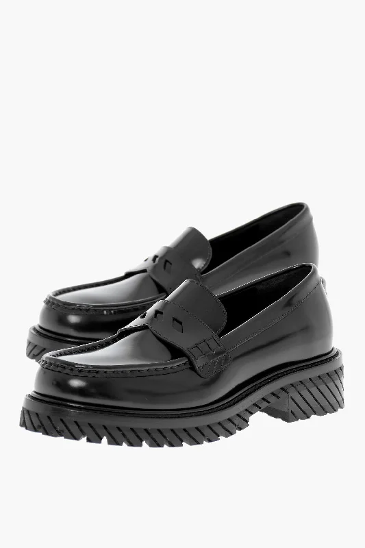 Off-White Leather Penny Loafers