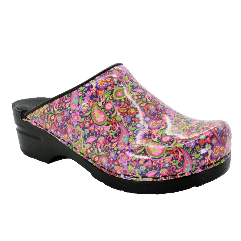 BJORK Peace Open Back Pro Leather Clogs