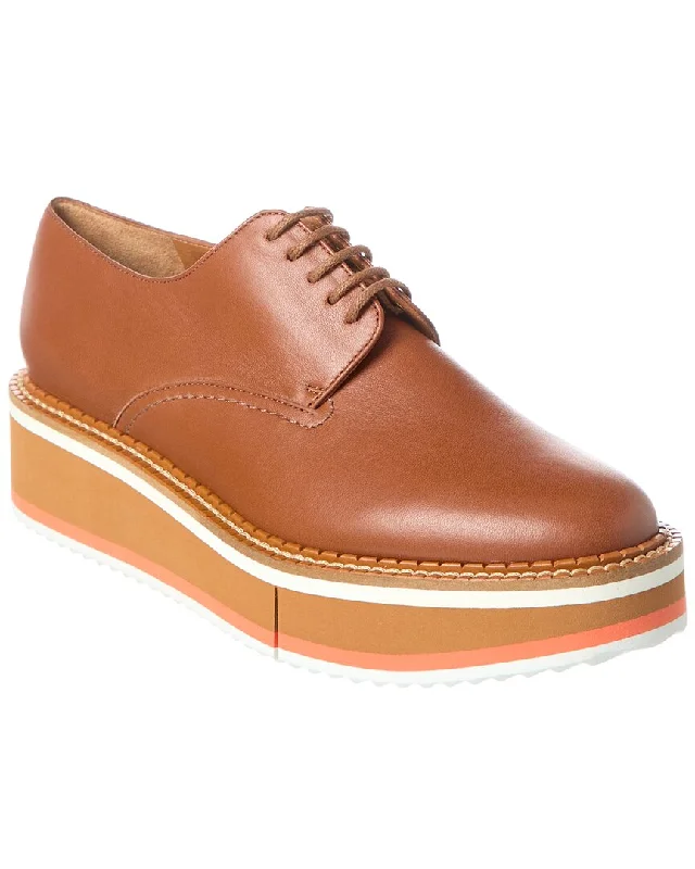 Clergerie Brook Leather Platform Oxford