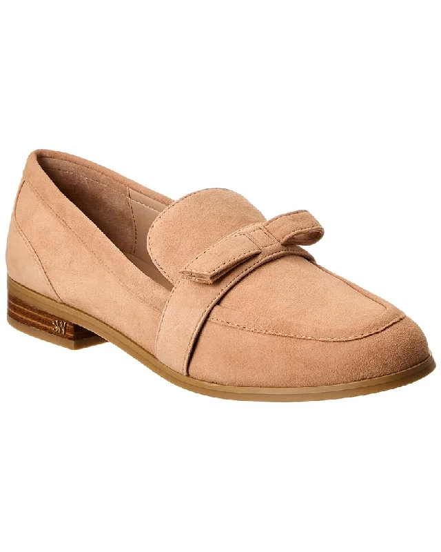 Stuart Weitzman Emma Bow Suede Loafer