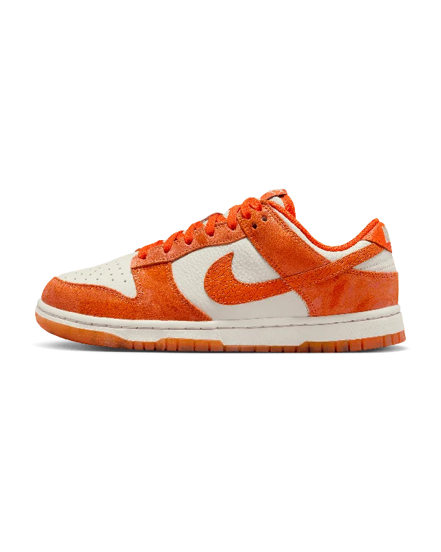 Womens Nike Dunk Low - LIGHT BONE / SAFETY ORANGE