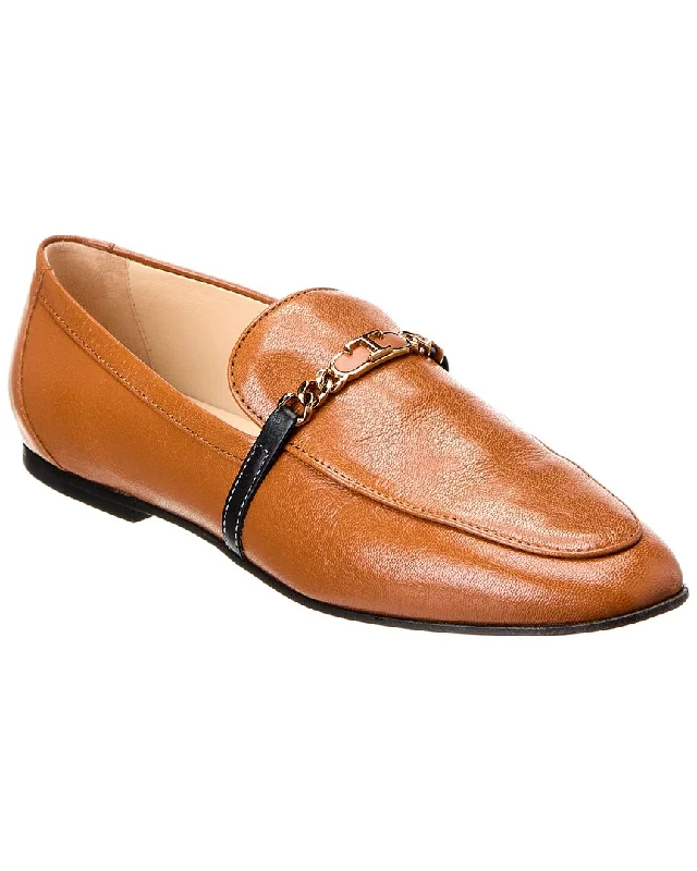 Tod's Cuoio Leather Loafer