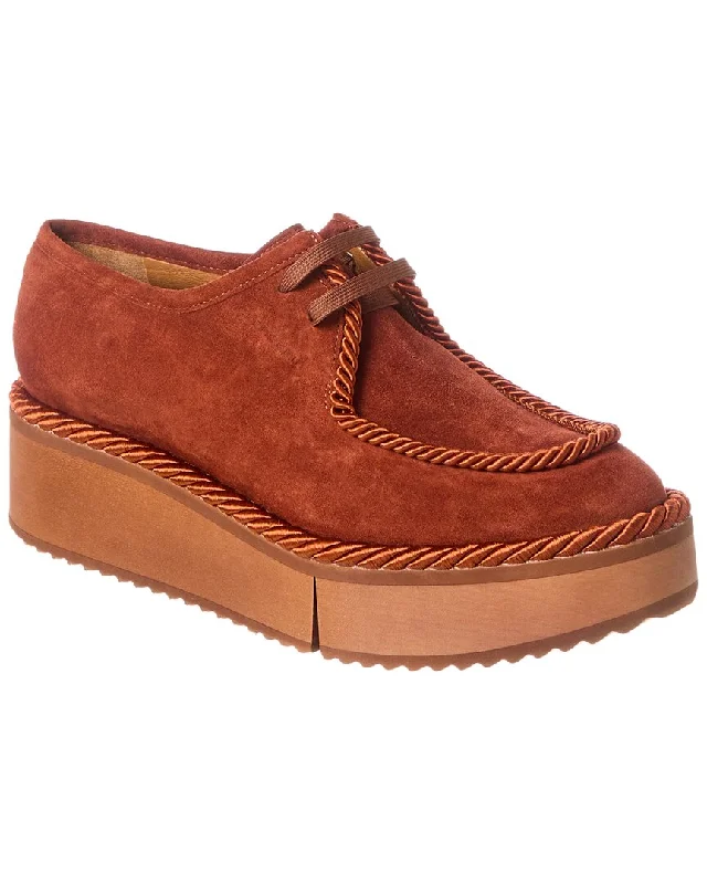 Clergerie Blair Suede Platform Loafer