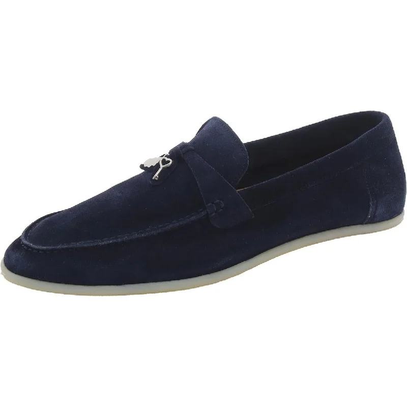 Womens Suede Flat Loafers