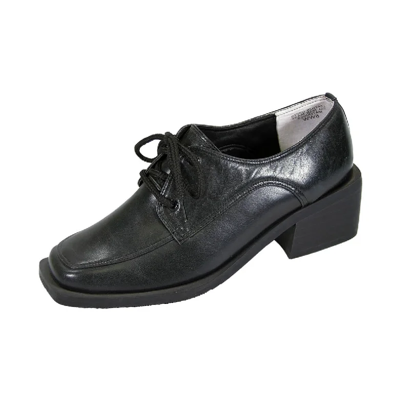 PEERAGE Moya Women's Wide Width Leather Oxford Shoes