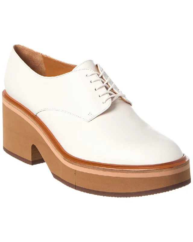 Clergerie Agathe Leather Platform Oxford