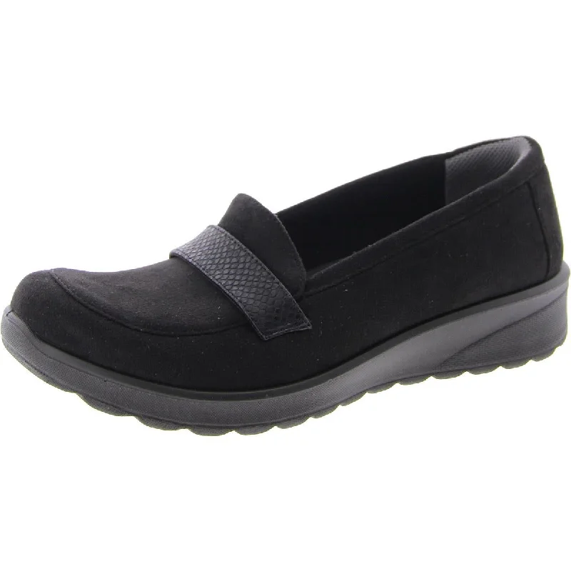 GAMMA 2 Womens Faux Suede Slip On Loafers