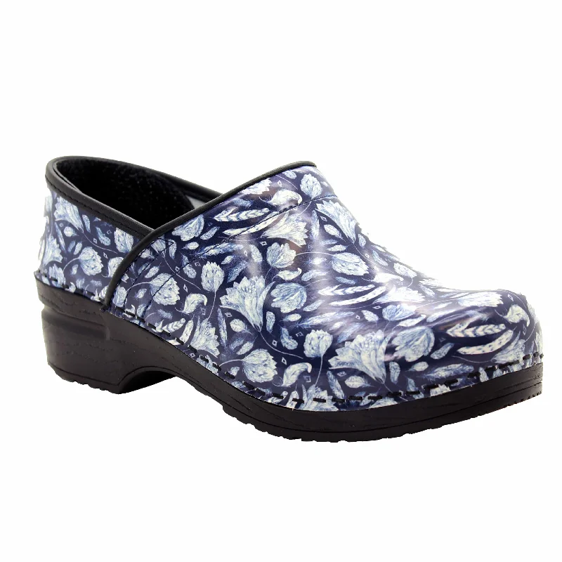 BJORK PROFESSIONAL Klara Printed Leather Clogs - FACTORY SECOND