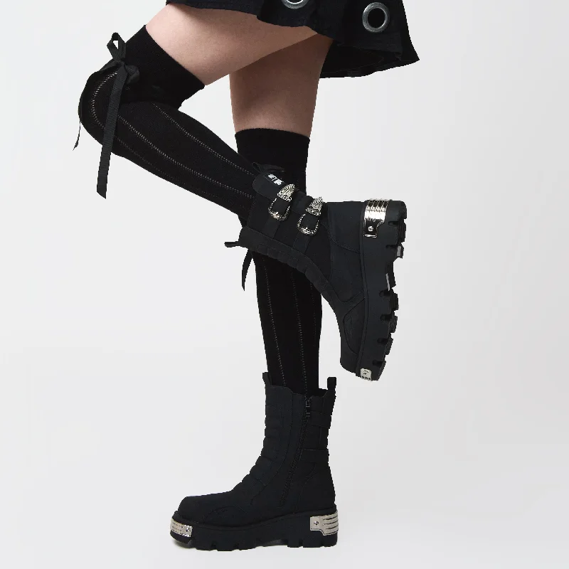 Uncanny Dodge Rogue Military Boots - Black