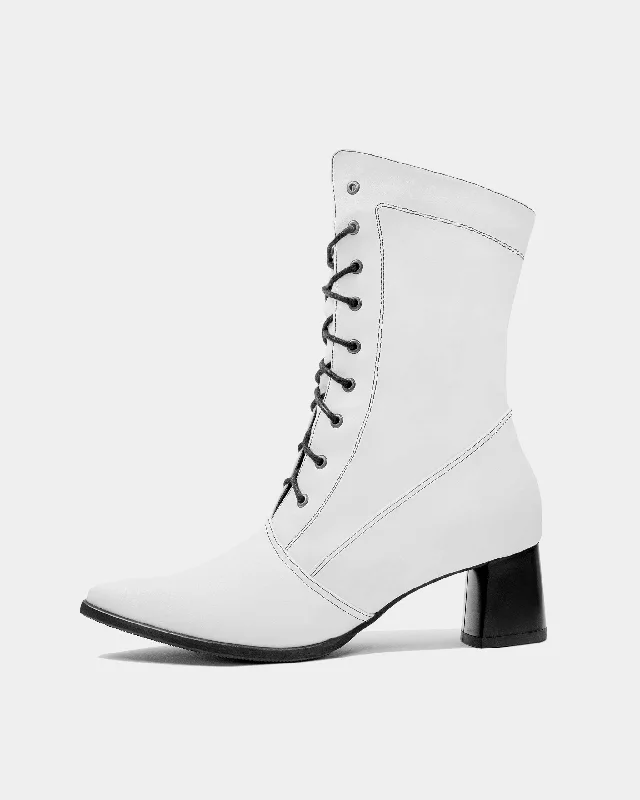 High Boots White cactus leather boots - sample sale