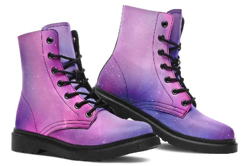 Dreams Boots - Vegan Leather Doc-Style Boots with Durable Stitched on Soles