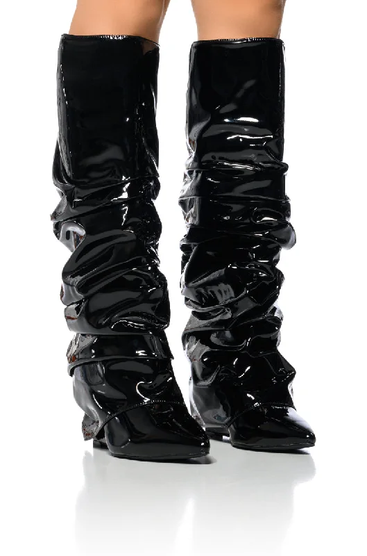 AZALEA WANG SIF WEDGE BOOT IN BLACK