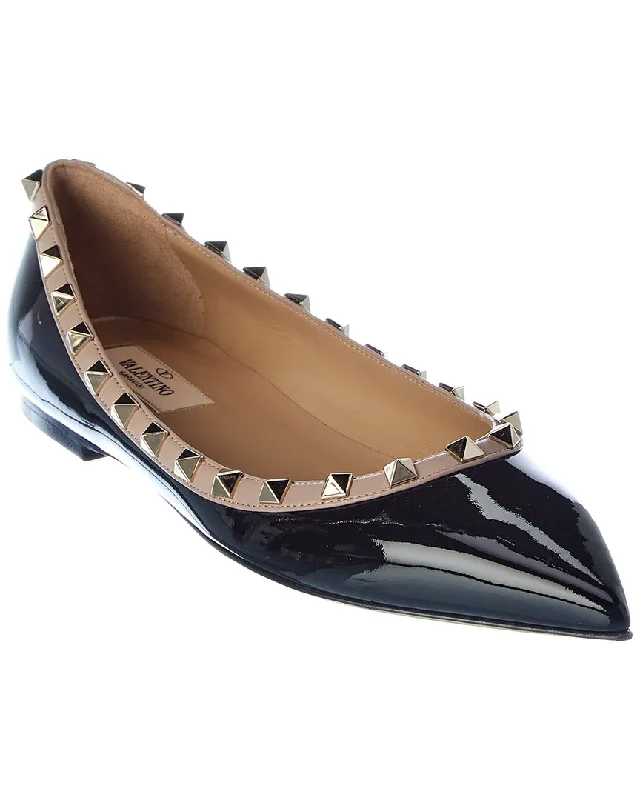 Valentino Rockstud Patent Flat