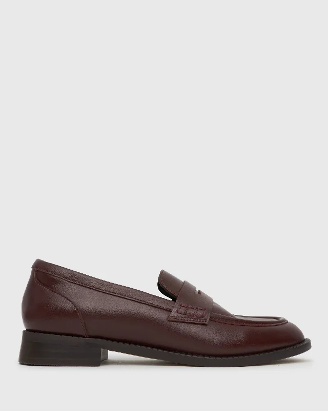 PRE-ORDER CASSIE Leather Penny Loafers