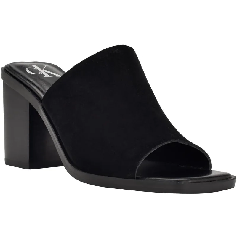 Calvin Klein Womens CLANCY Square toe Casual Block Heel