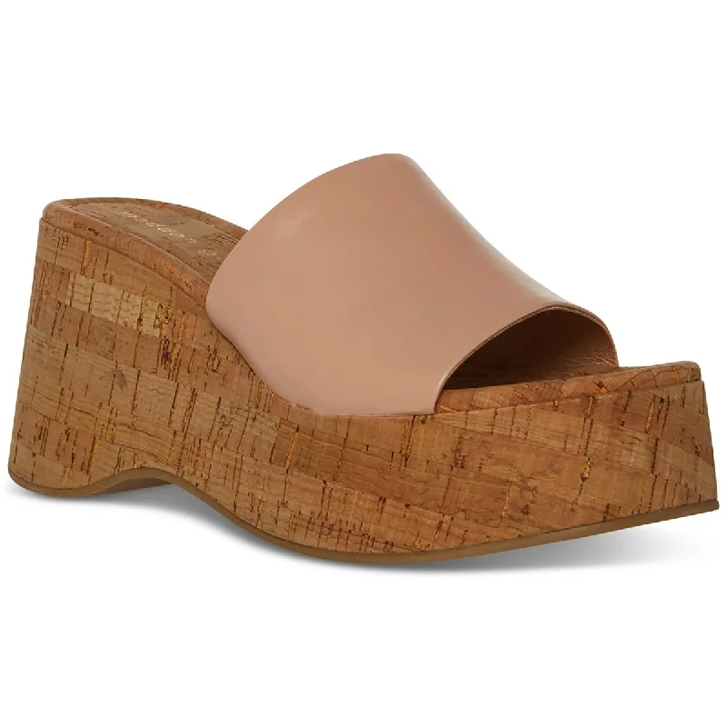 Madden Girl Womens ZAHARRA Square Toe Wedge Wedge Sandals