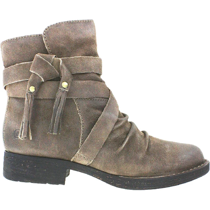 Women's Born Eton Taupe Distressed Suede