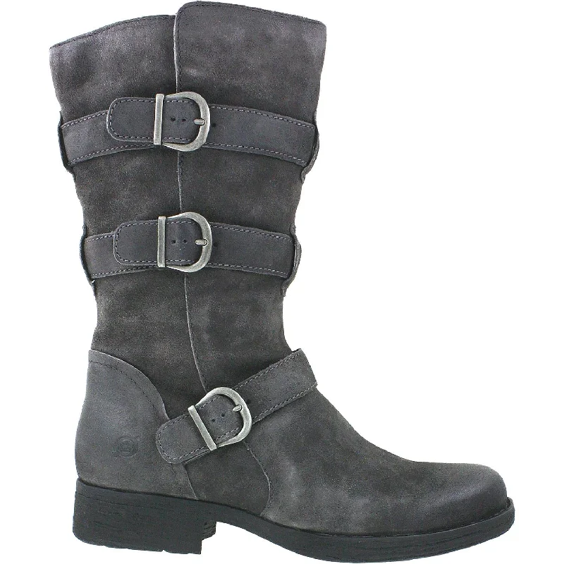 Women's Born Ivy Dark Grey Distressed Suede