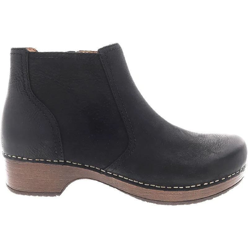 Women's Dansko Barbara Black Burnished Nubuck