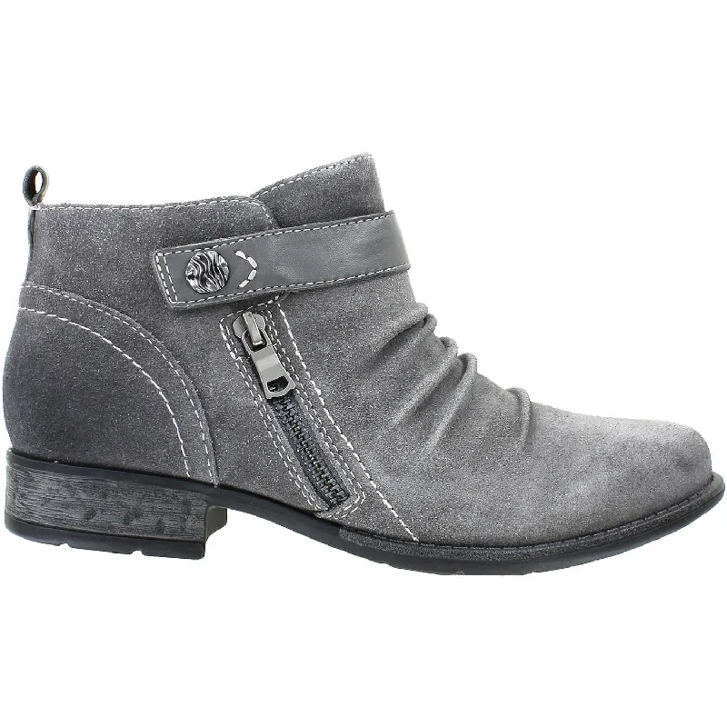 Women's Earth Buckeye Charcoal Grey Suede