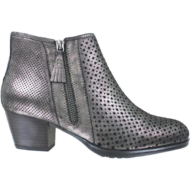 Women's Earth Pineberry 2 Pewter Metallic Leather