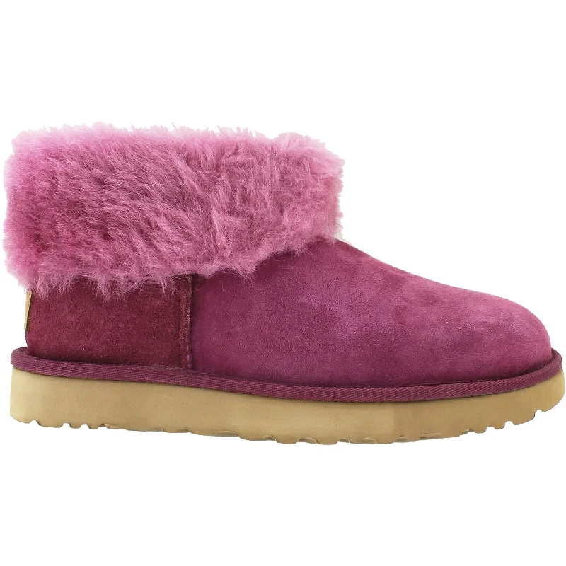 Women's UGG Classic Mini Fluff Bougainvillea Sheepskin