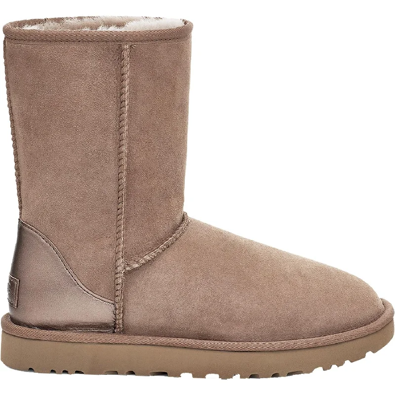 Women's UGG Classic Short II Metallic Caribou Sheepskin