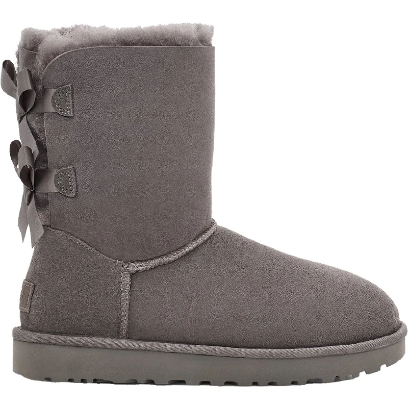 Women's UGG Bailey Bow II #1016225 Grey Sheepskin