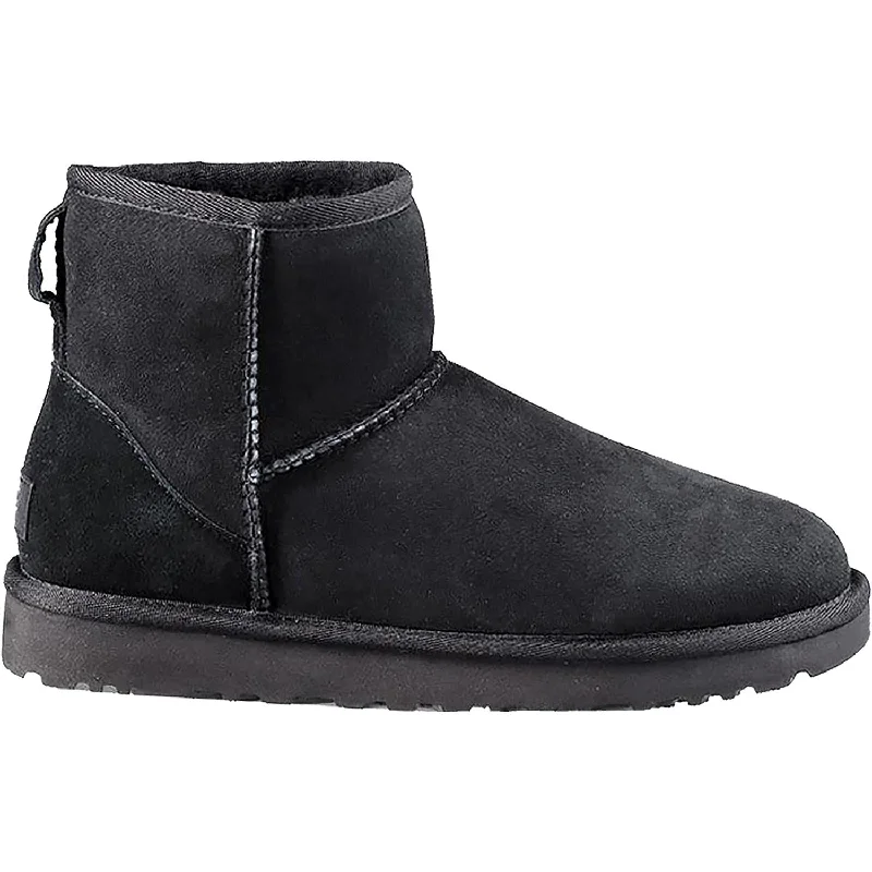 Women's UGG Classic Mini II Black Sheepskin