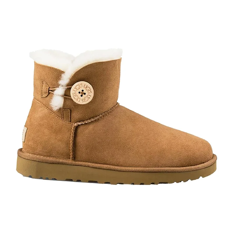 Women's UGG Mini Bailey Button II Chestnut Sheepskin